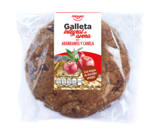 Galleta Integral de Avena con Arándanos y Canela